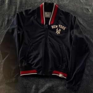 Nike Blue New York Varsity Jacket with Red & White Trim